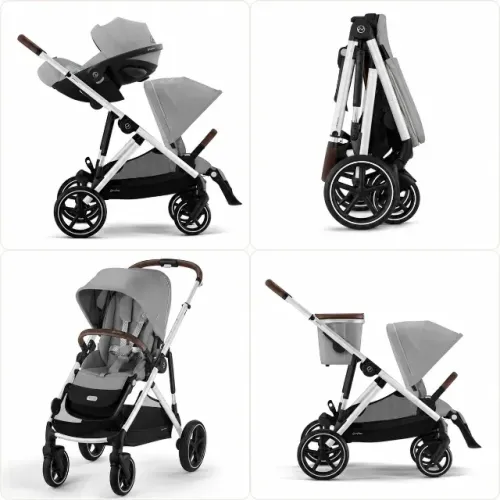 Carrinho Cybex Gazelle S + Bebê Conforto Cloud Z + Base ISOFIX