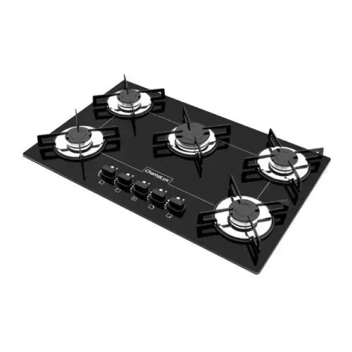 Fogão Cooktop Chamalux Ultra Chama 5 Bocas - (Black)
