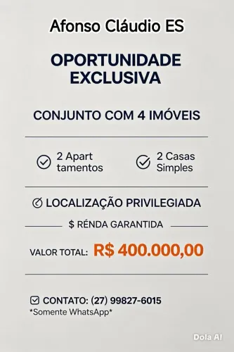 Oportunidade em Afonso Cláudio
