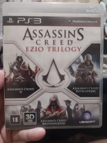 Assassinos Creed Ezio Trilogy PS3 Original com carda disco Zero