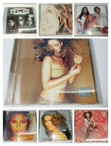 Lote 7 Cds Divas Pop Mariah Celine Destiny TLC<br>