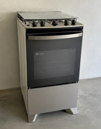 Fogão 4 bocas Electrolux Preto e Prata (FE4IG) - Bivolt