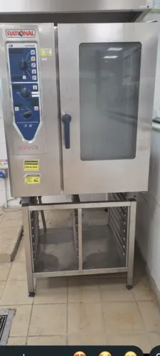 FORNO RATIONAL+ base estante INOX SEMINOVO"LEIA"