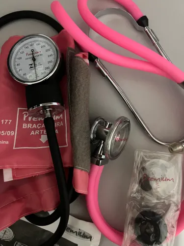 Kit Aparelho de Pressão Premium + Estetoscópio - Semi Novo