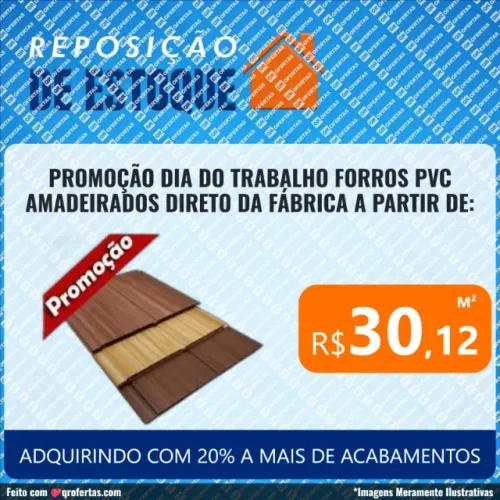 Forro pvc amadeirados