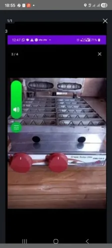 MÁQUINA DE CREPE 12 CAVIDADES A GÁS 500,00