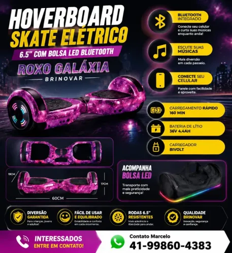 Vendo Hoverboard com Bluetooth