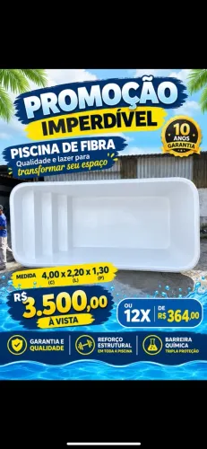 Piscina de fibra