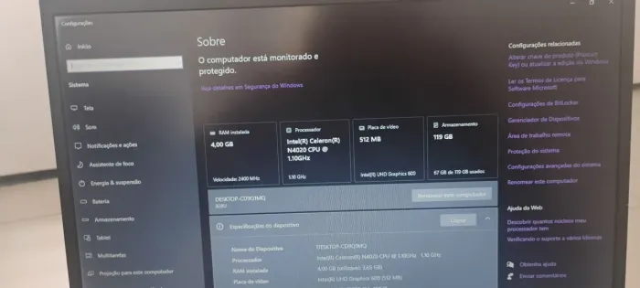 Notebook Lenovo - Ideal para Estudos e Trabalho