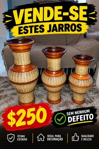VENDE-SE ESTES 3 JARROZ PARA DECORAÇÃO