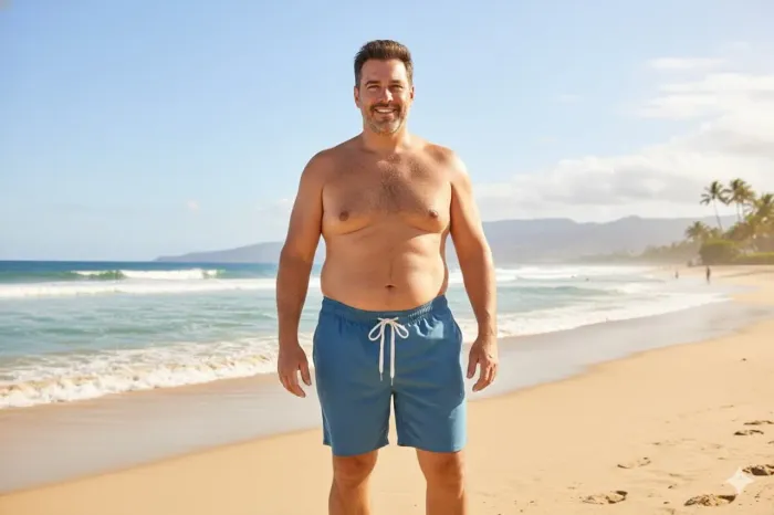 Short Masc De Linho Plus-Size  