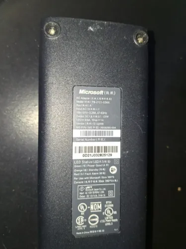 Fonte Xbox 360 2 pinos original 110v