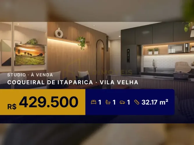 Pronto para morar: Studio moderno em Coqueiral de Itaparica, venha conhecer!