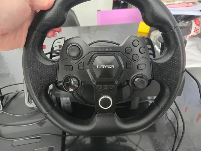 Volante e pedal para videogame e computador 