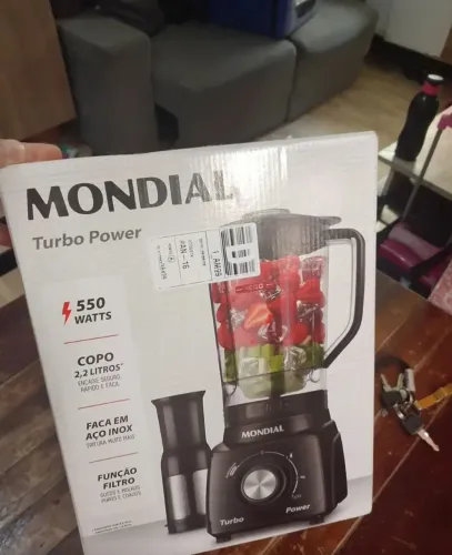 Liquidificador Mondial Turbo Power 550W (Na Caixa)