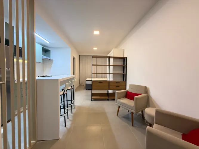 Aluguel de estudio mobiliado e com vaga na Trindade