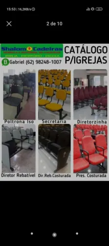 POLTRONAS PARA IGREJA DIRETO DA FABRICA