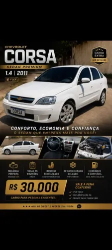 Chevrolet Corsa Sed. Premium 1.4 8V Econoflex 4P 2011
