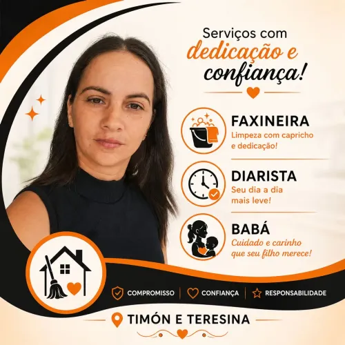 Faço faxina e babá 