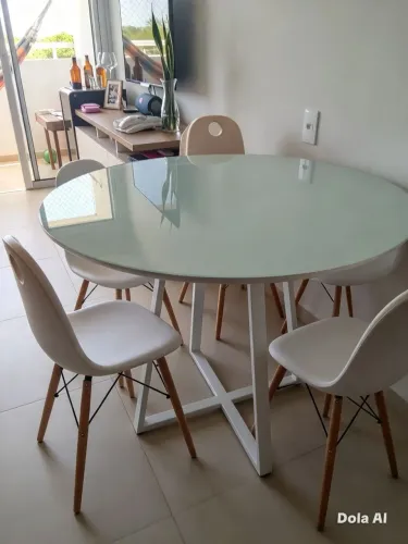Mesa de jantar vidro( feita sob encomenda)