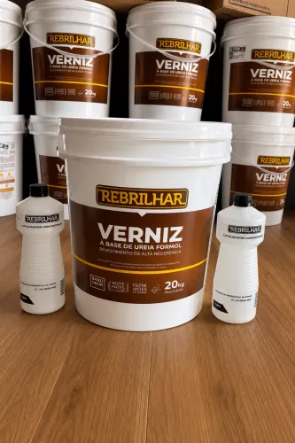 Verniz Rebrilhar 20kg para Piso de Madeira + 2 catalisador de 1L
