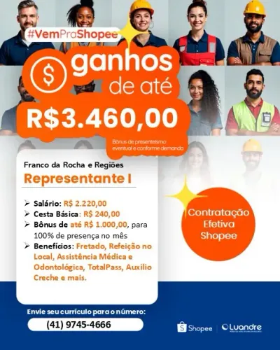 Auxiliar de logística - Shopee