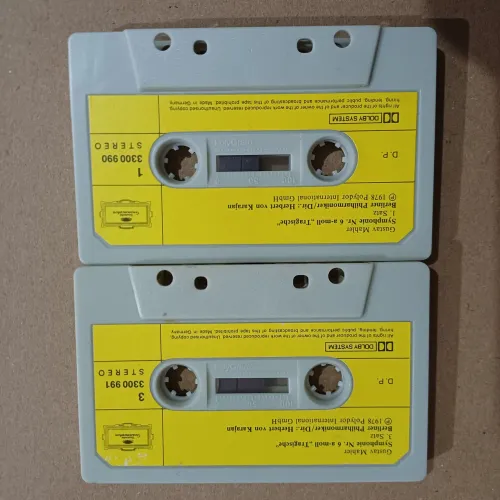 Fita k7 cassete original dupla sem encarte Gustav Mahler singonia nr 6 muito preservadas 