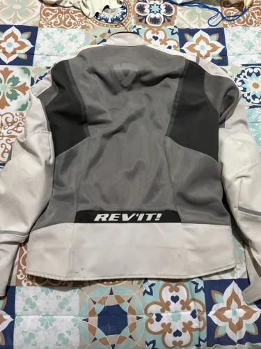 Jaqueta Motociclista REV?IT! Original - Ventilada - Cinza e Branca