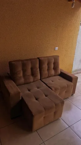 Sofá retrátil e reclinável somente 580 reais imperdível 