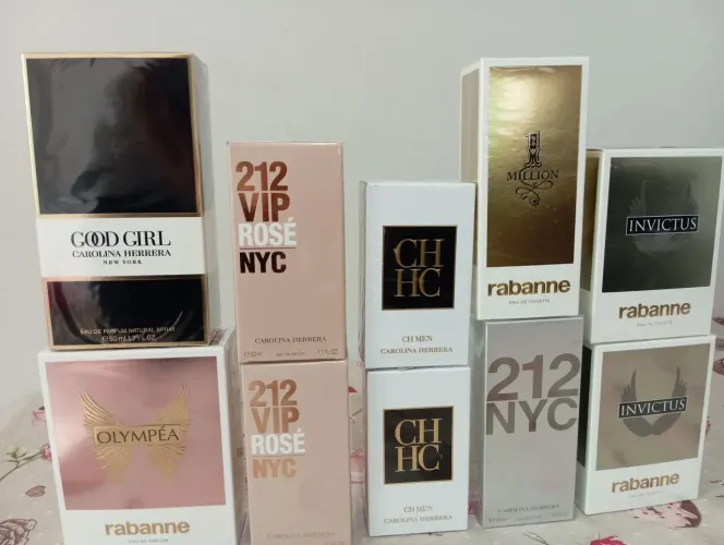 Perfumes importados originais feminino e masculino da paco rabane e Carolina Herrera