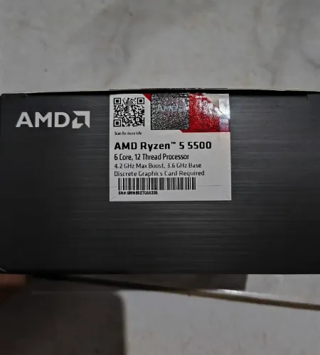 Processador AMD Ryzen 5 5500 + HD 500 GB