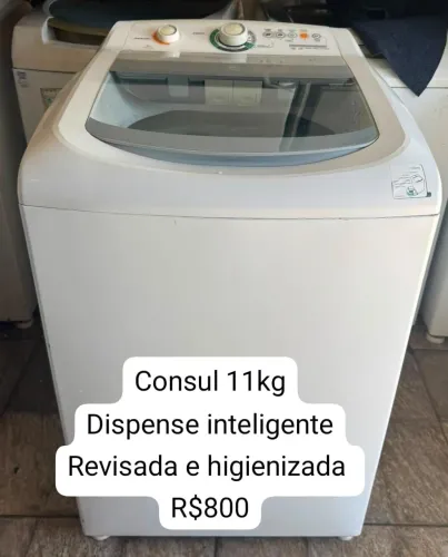 Máquinas de lavar revisadas e higienizadas 