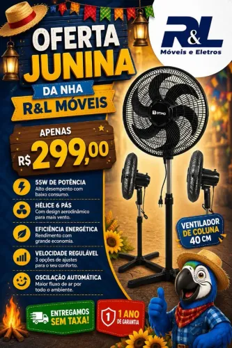 Ventilador Otmo 40cm Novo Produto Na Caixa/Pronta Entrega Loja R L Moveis