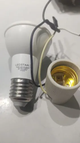 LÂMPADA LED + BOCAL - PRONTA PARA USO
