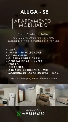 Apartamento mobiliado