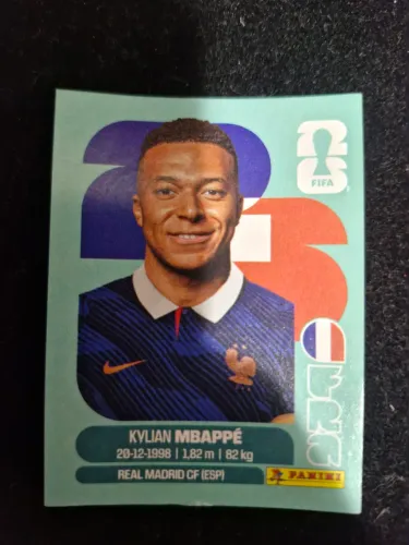 R$ 19 | Figurinha Solta do Mbappé | Kylian Mbappé | Copa do Mundo | 2026