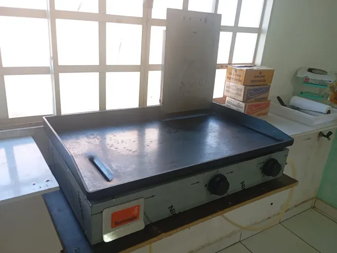 Chapa mas itens para hambúrguer