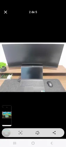 Notebook Corre i7 e Monitor curvo 34 Dell