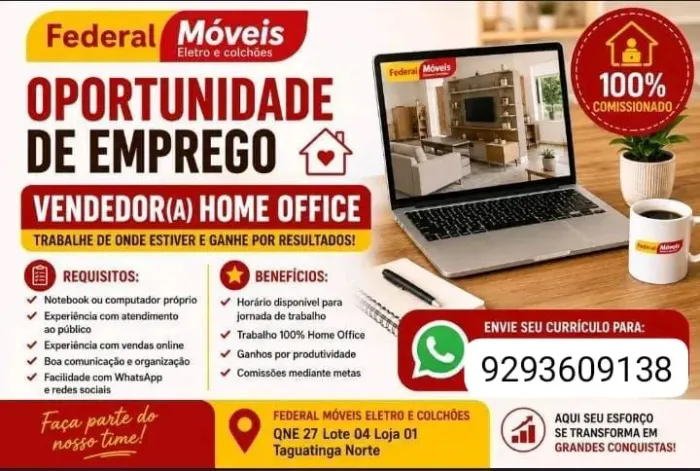 Vaga de vendendor online?