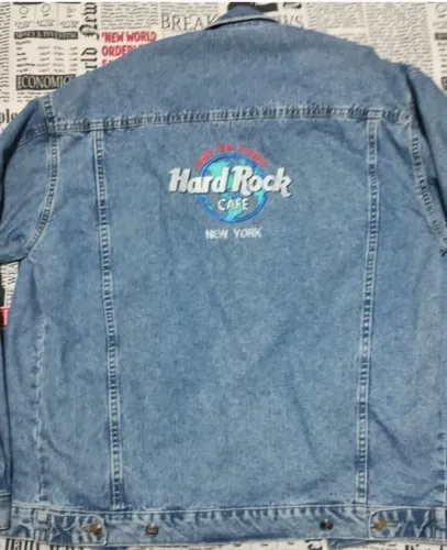 Jaqueta jeans hard Rock Cafe New York
