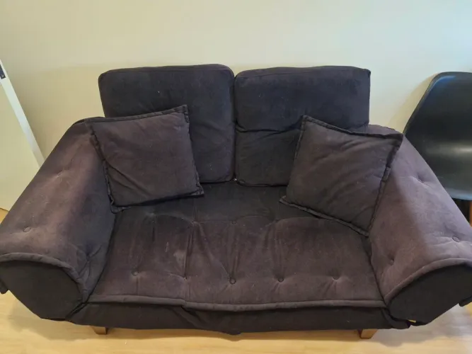 Sofá-Cama Tok-Stok com avaria