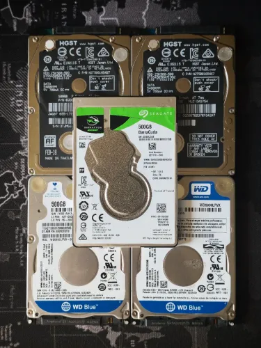 Lote HDs 500GB 2,5pol
