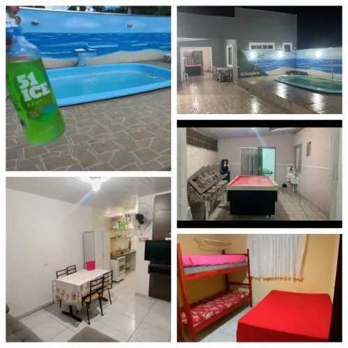Casa na praia de matinhos com piscina 