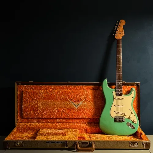 Fender Stratocaster Custom Shop 1960 Relic Seafoam Green 2001 - JC Stamped 