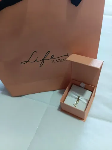 Pingente/ berloque para pulseira vivara i love you prata com banho rose