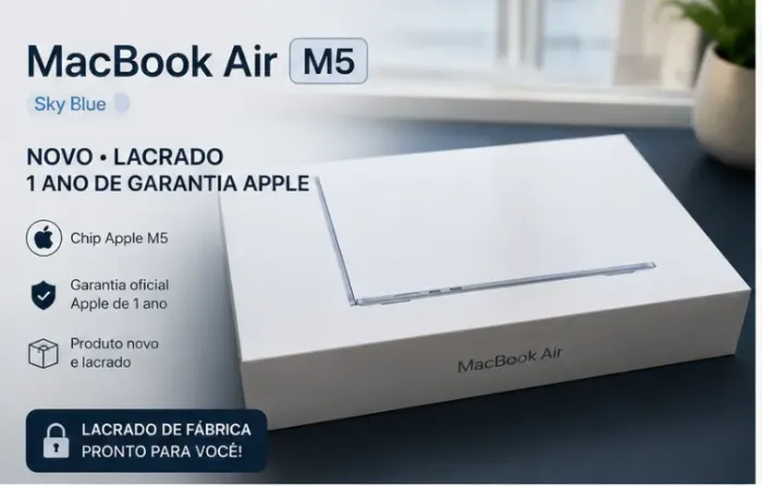 MacBook Air M5 l Novo Lacrado l Garantia 1 Ano Apple