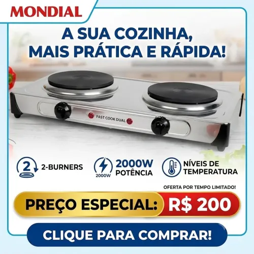 Fogão elétrico mondial novo 