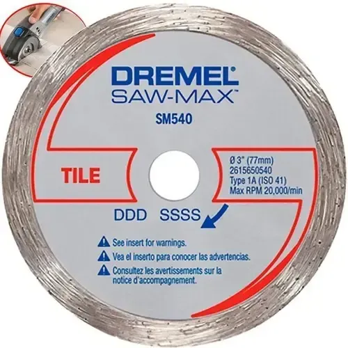 Disco Diamantado Dremel DSM540 para Azulejos e Concreto