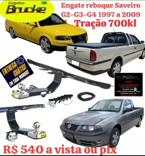 Engate reboque da Saveiro 