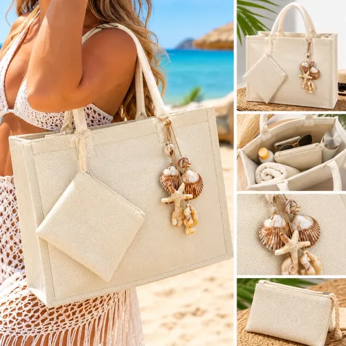 Bolsa Praia Feminina Grande Estilosa